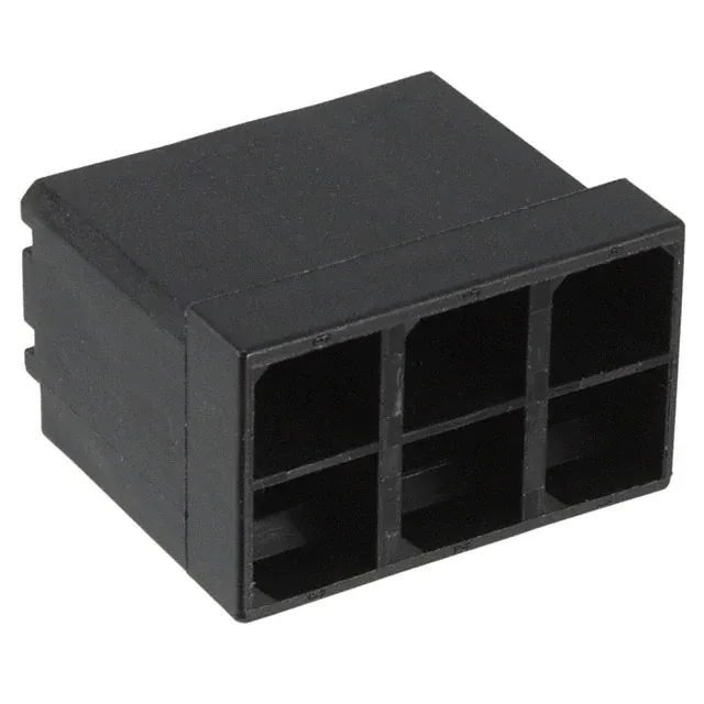 926330-1 (CONN MALE TAB HSG 0.25 6POS BLK)