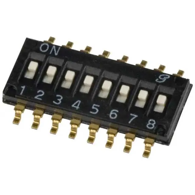 97C08ST (SWITCH SLIDE DIP SPST 25MA 24V)