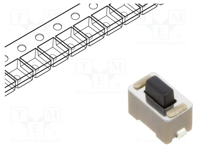 147873-1 (Switch Tactile OFF (ON) SPST Rectangular Button J-Bend 0.05A 12VDC 1.77N SMD T/R - Tape and Reel (Alt: 147873-1)Срок поставки 2-3 недели)