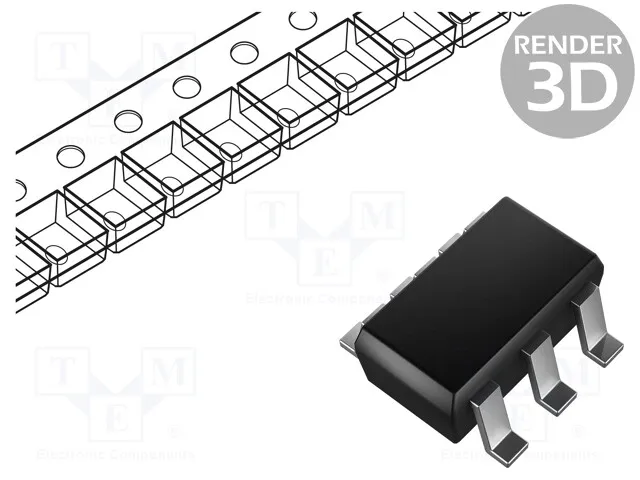 MAX11665AUT+T (ADC 12BIT 500KSPS 1CH SOT23-6)