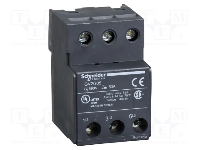 GV2G05 (TERM BLOCK 63A OPM FUSE HLDR)