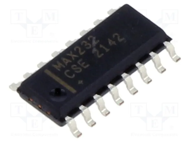 MAX232CSE+T (IC RS-232 DRVR/RCVR 16-SOIC)