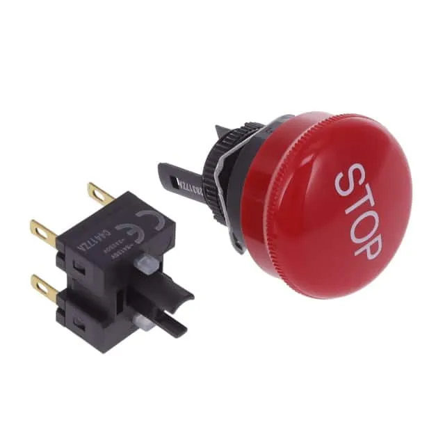 A165E-S-02(STOP) (SWITCH PUSH DPST-NC 5A 125V)