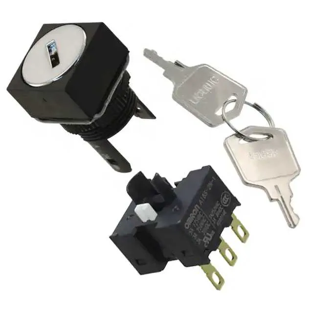 A165K-A2ML-1 (SWITCH KEYLOCK 2POS SPDT 5A 125V)