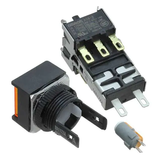 A165L-AYM-T1-2 (SWITCH PUSHBUTTON DPDT 5A 125V)