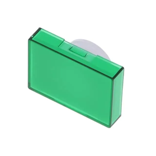 A165L-JG (CAP PUSHBUTTON RECTANGULAR GREEN)