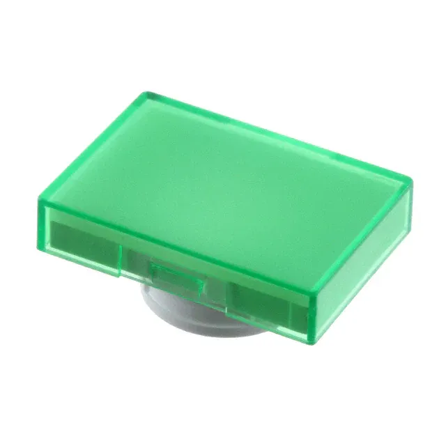 A165L-JGY (CAP PUSHBUTTON RECTANGULAR GREEN)