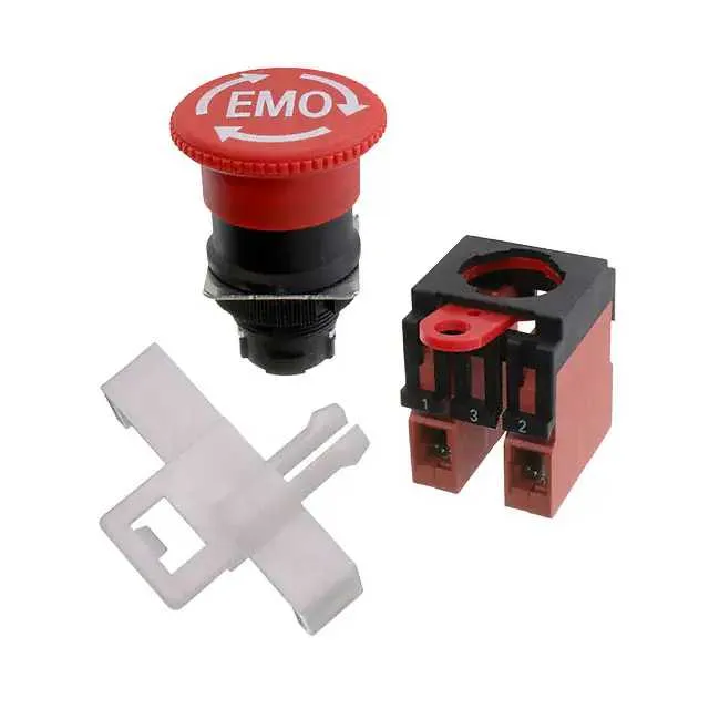 A22E-M-02-EMO (SWITCH PUSH DPST-NC 10A 110V)