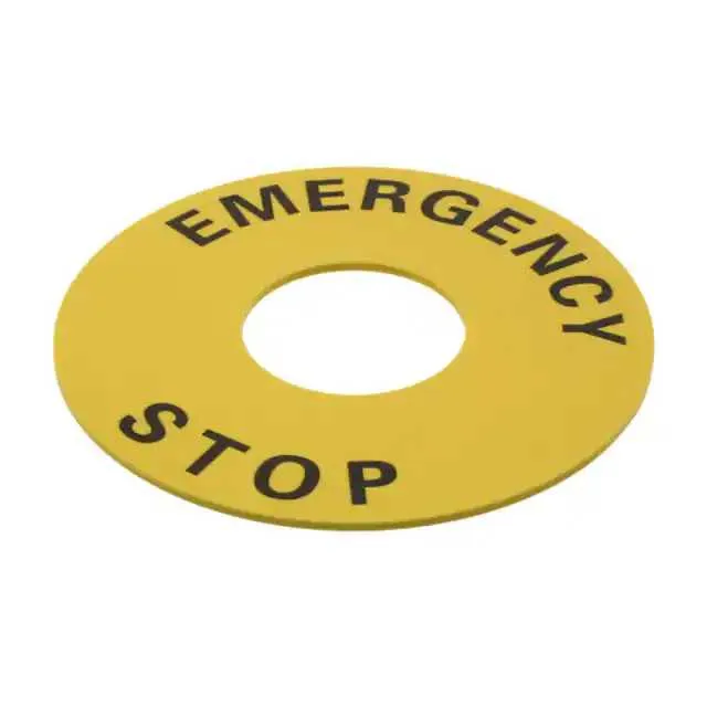 A22Z-3466-1 (EMERGNCY STOP PLATE 60MM YLW/BLK)