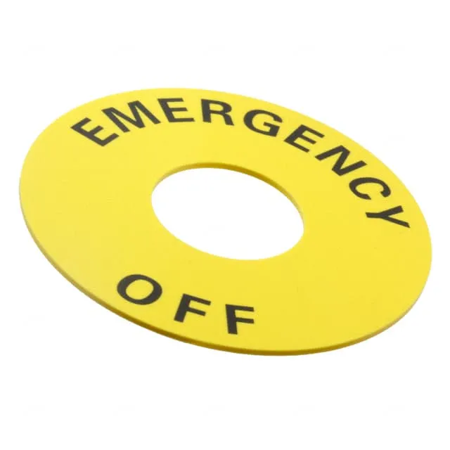 A22Z-3466-2 (SWITCH PLATE 60MM EMERGENCY OFF)