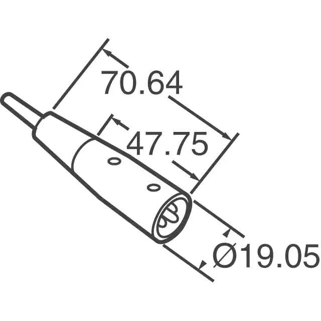 A3M (CONN RCPT MALE XLR 3POS SOLDER)