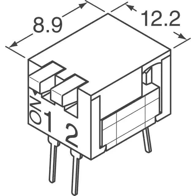 A6DR-4100 (SWITCH PIANO DIP SPST 30MA 30V)