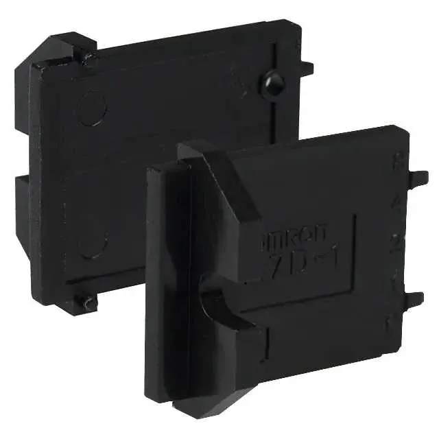 A7D-1M-1 (END CAP BLK BACK MNT 2PCS)