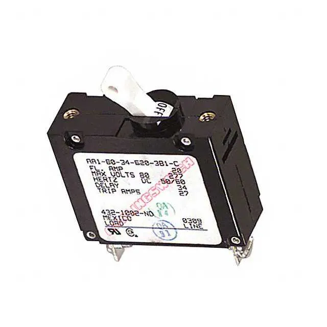 AA1-B0-34-620-3B1-C (CIR BRKR 20A 277VAC 80VDC)
