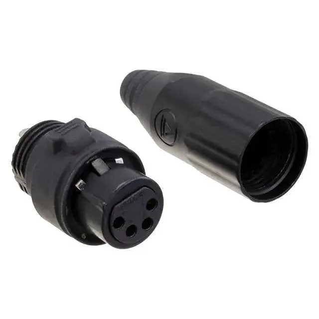 AAA4FBZH (CONN PLUG FMALE XLR 4P SLDR CUP)