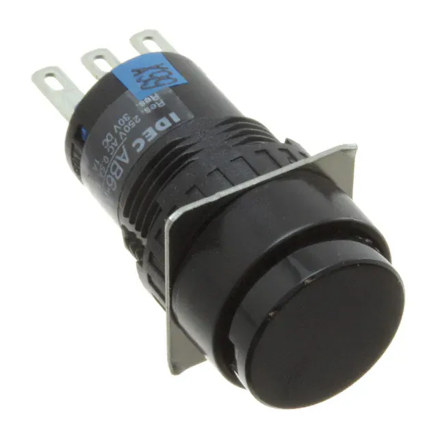 AB6M-M1P-B (16MM PUSHBUTTON BLACK)