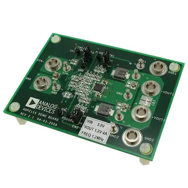 ADP2114-2PH-EVALZ (BOARD EVALUATION 1.2V 4A 1.2MHZ)