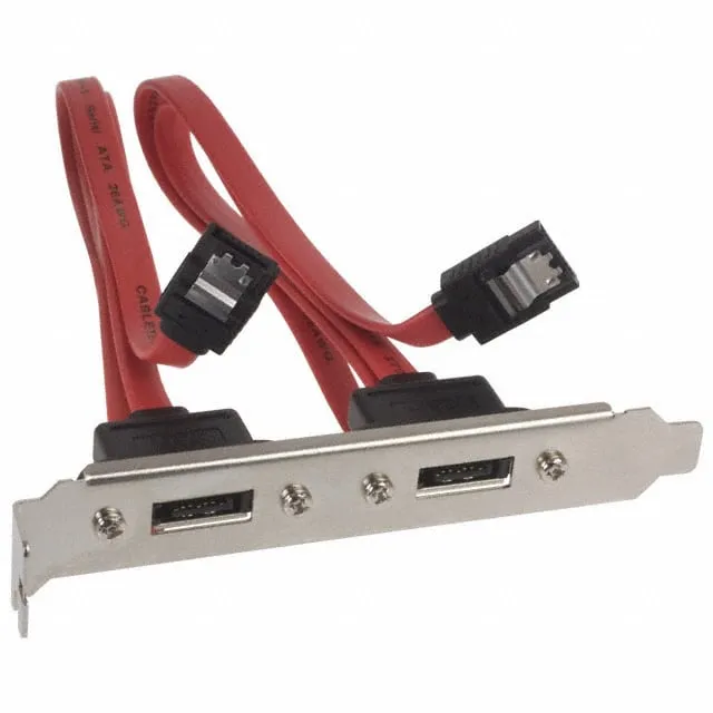 AK-400203-005-R (CONN SLOTBRACKET 2-SATA PORTS)