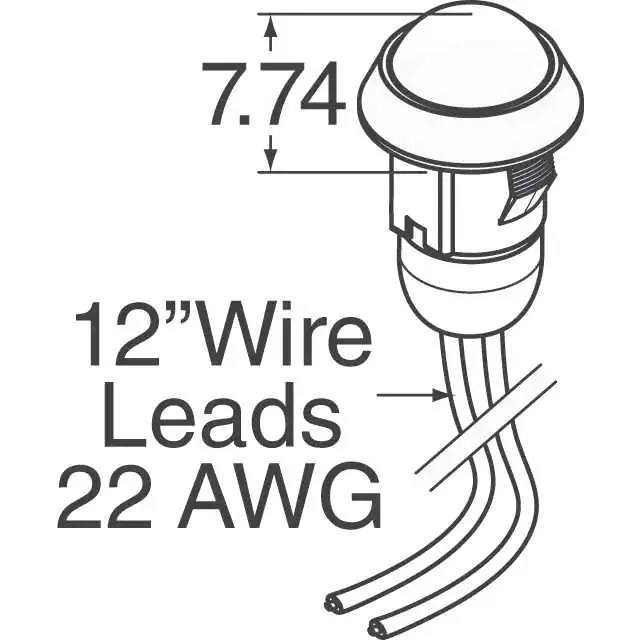 AP2D200SWBE (SWITCH PUSH SPST-NO 0.125A 125V)