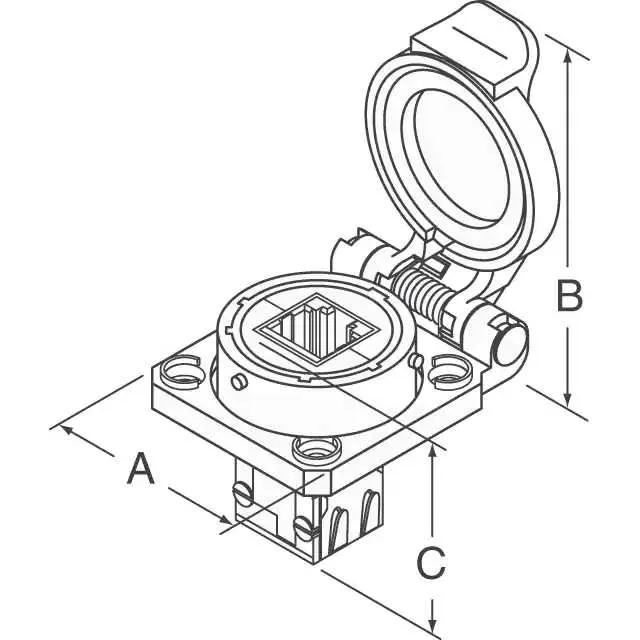 USBF21B (RECEPT TO USB-A-RECEPT BLACK)