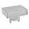 AT4022JB (CAP PUSHBUTTON RECT CLEAR/WHITE)