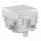 AT4176JB (CAP PUSHBUTTON SQUARE CLEAR/WHT)