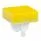 AT485EB (CAP PUSHBUTTON SQUARE YEL/WHITE)