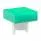 AT485FF (CAP PUSHBUTTON SQUARE GREEN)