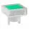 AT487JF (CAP PUSHBUTTON SQUARE CLEAR/GRN)
