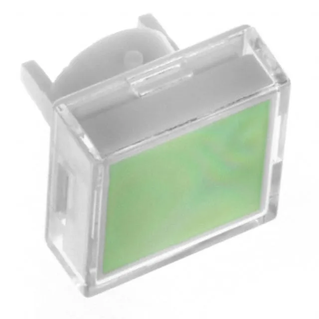 AT489JF (CAP PUSHBUTTON SQUARE CLEAR/GRN)