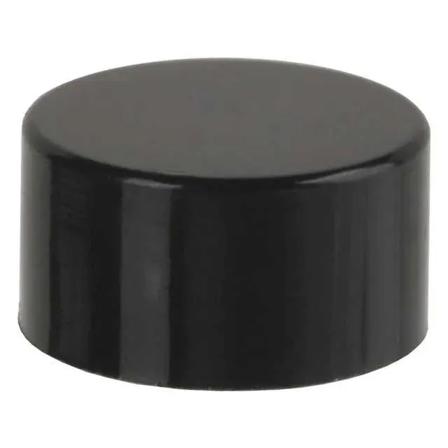 AT496A (CAP PUSHBUTTON ROUND BLACK)