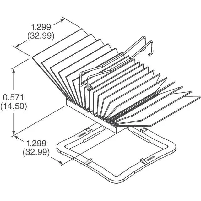 ATS-51330K-C1-R0 (HEAT SINK 33MM X 33MM X 14.5MM)