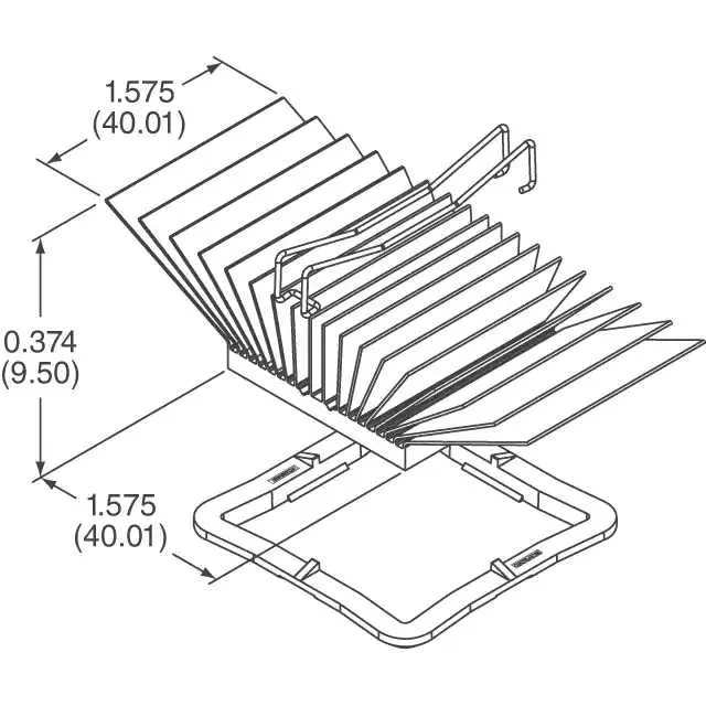 ATS-51400D-C1-R0 (HEAT SINK 40MM X 40MM X 9.5MM)