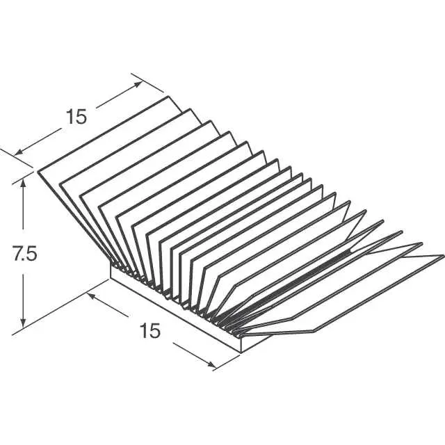ATS-52150B-C1-R0 (HEAT SINK 15MM X 15MM X 7.5MM)