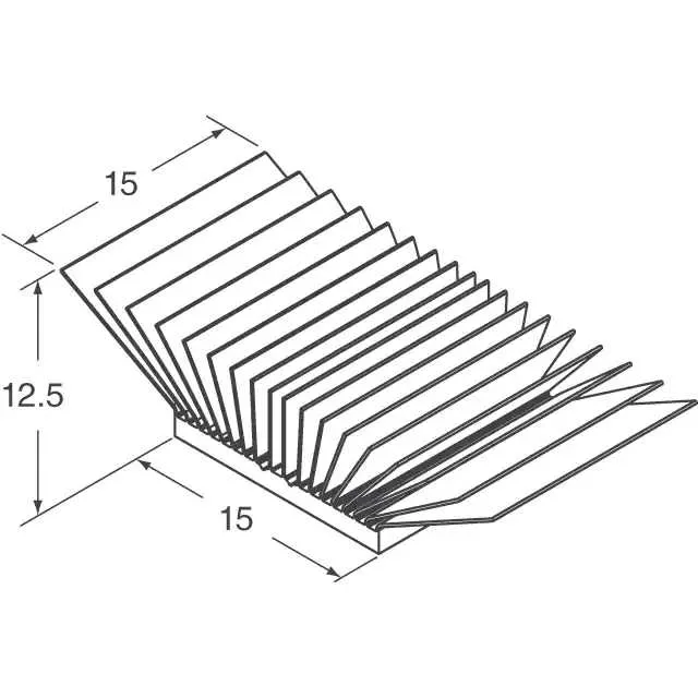 ATS-52150G-C1-R0 (HEAT SINK 15MM X 15MM X 12.5MM)
