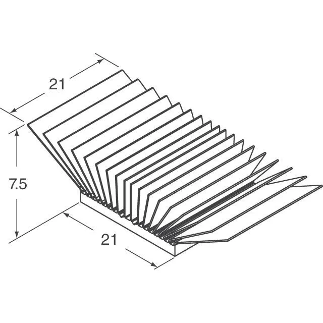 ATS-52210B-C1-R0 (HEAT SINK 21MM X 21MM X 7.5MM)