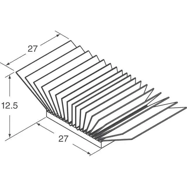 ATS-52270G-C1-R0 (HEAT SINK 27MM X 27MM X 12.5MM)