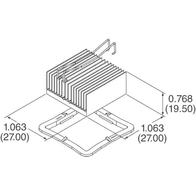 ATS-53270R-C1-R0 (HEAT SINK 27MM X 27MM X 19.5MM)