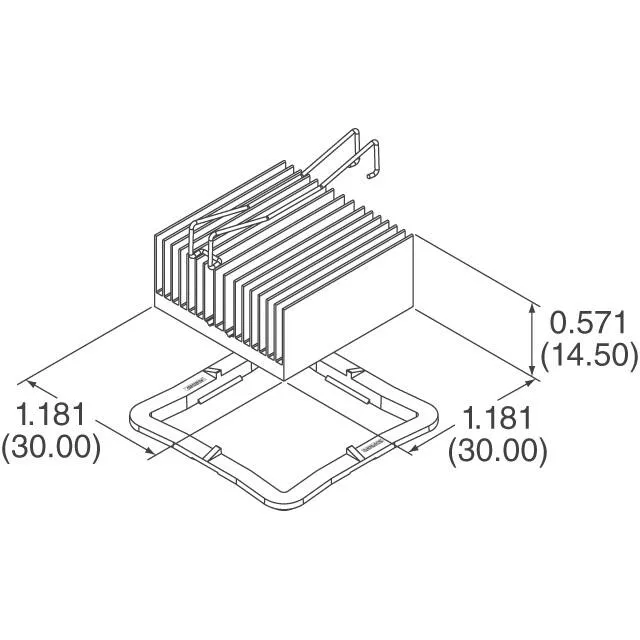 ATS-53300K-C1-R0 (HEAT SINK 30MM X 30MM X 14.5MM)