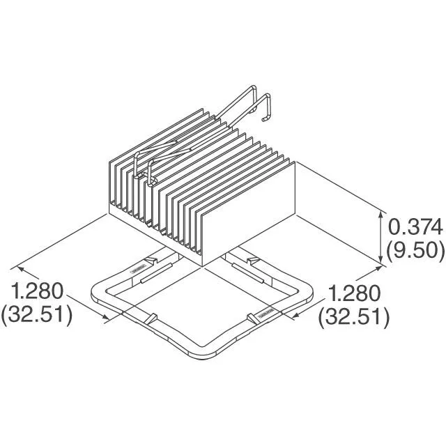 ATS-53325D-C1-R0 (HEAT SINK 32.5 X 32.5 X 9.5MM)
