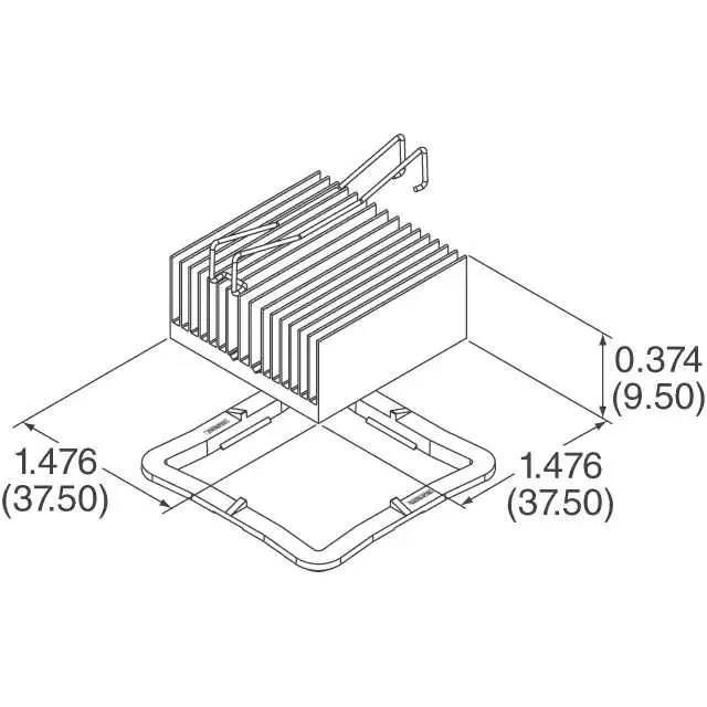 ATS-53375D-C1-R0 (HEAT SINK 37.5 X 37.5 X 9.5MM)