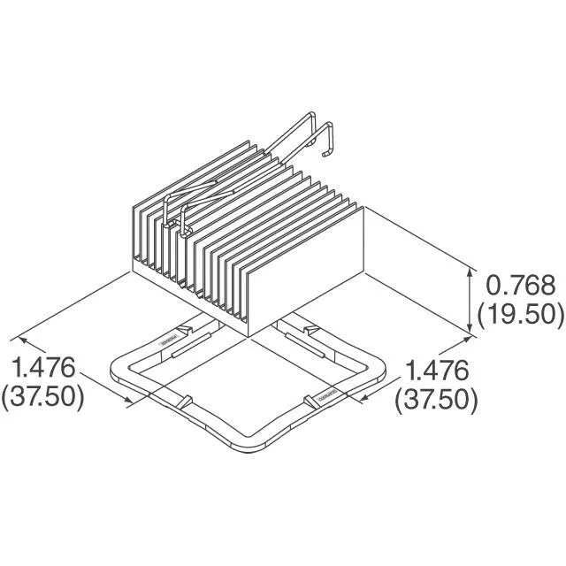 ATS-53375R-C1-R0 (HEAT SINK 37.5 X 37.5 X 19.5MM)
