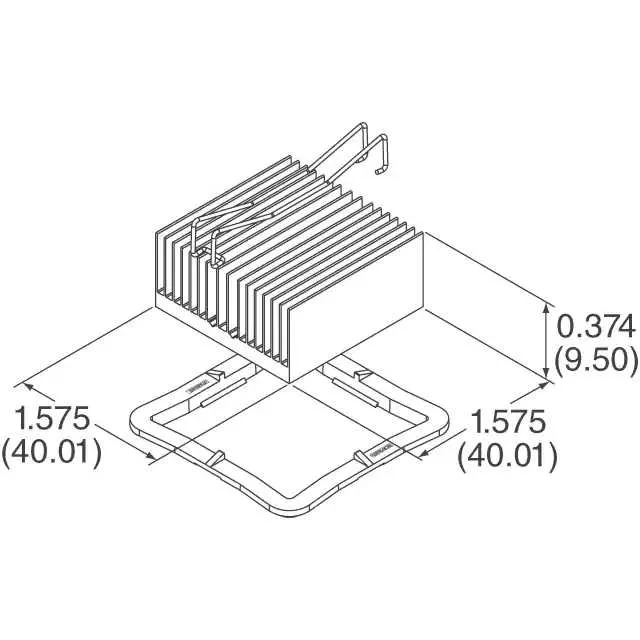 ATS-53400D-C1-R0 (HEAT SINK 40MM X 40MM X 9.5MM)