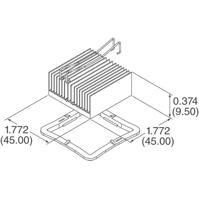 ATS-53450D-C1-R0 (HEAT SINK 45MM X 45MM X 9.5MM)