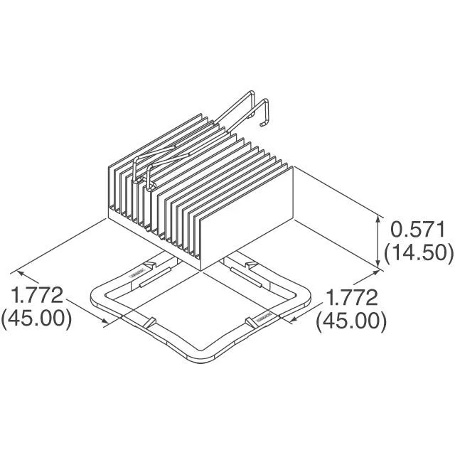 ATS-53450K-C1-R0 (HEAT SINK 45MM X 45MM X 14.5MM)