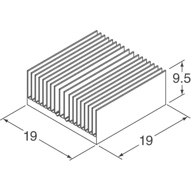 ATS-54190D-C1-R0 (HEAT SINK 19MM X 19MM X 9.5MM)