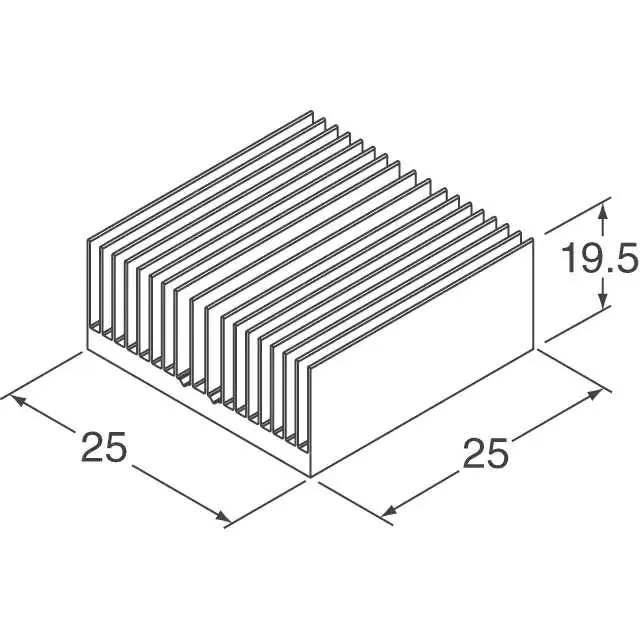 ATS-54250R-C1-R0 (HEAT SINK 25MM X 25MM X 19.5MM)