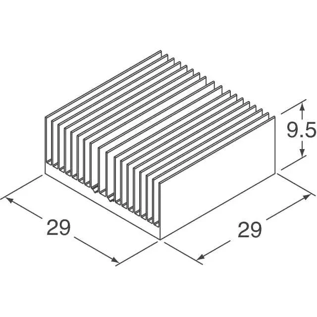 ATS-54290D-C1-R0 (HEAT SINK 29MM X 29MM X 9.5MM)