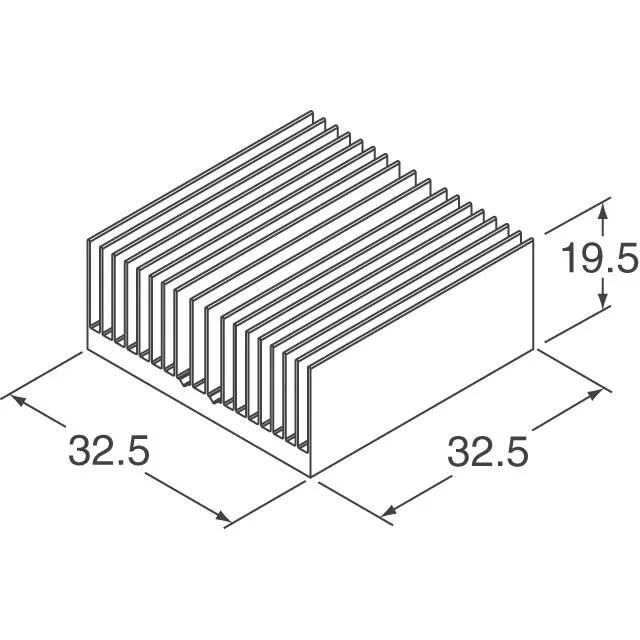 ATS-54325R-C1-R0 (HEAT SINK 32.5 X 32.5 X 19.5MM)
