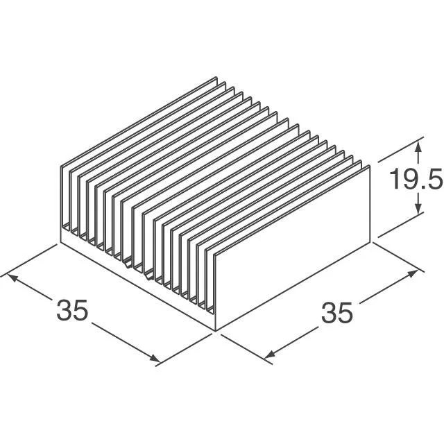 ATS-54350R-C1-R0 (HEAT SINK 35MM X 35MM X 19.5MM)